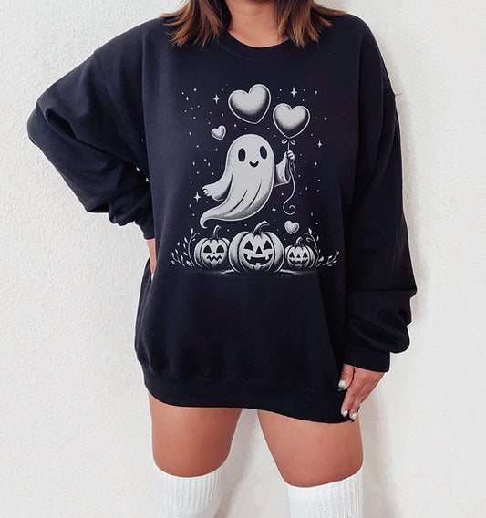 Ghost with Balloon Crewneck Sweatshirt