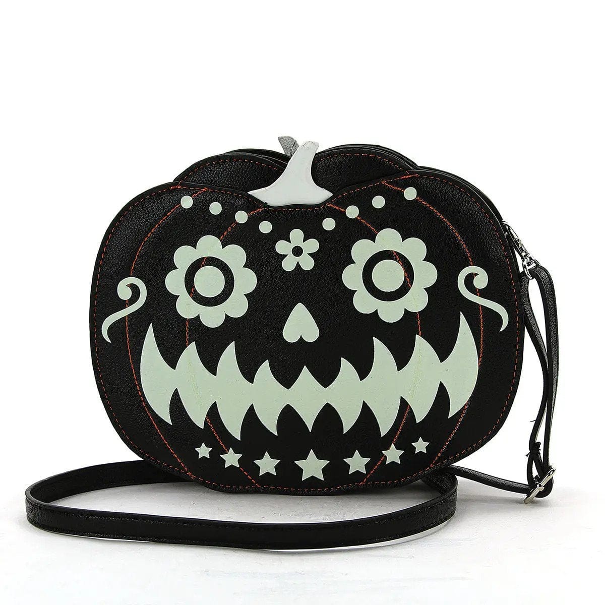 Double Sided Glow in the Dark Jack Crossbody Bag