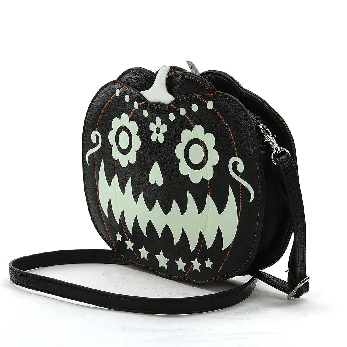 Double Sided Glow in the Dark Jack Crossbody Bag
