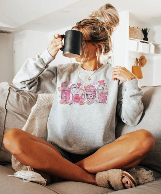 Horror Valentine Coffee Sweatshirt