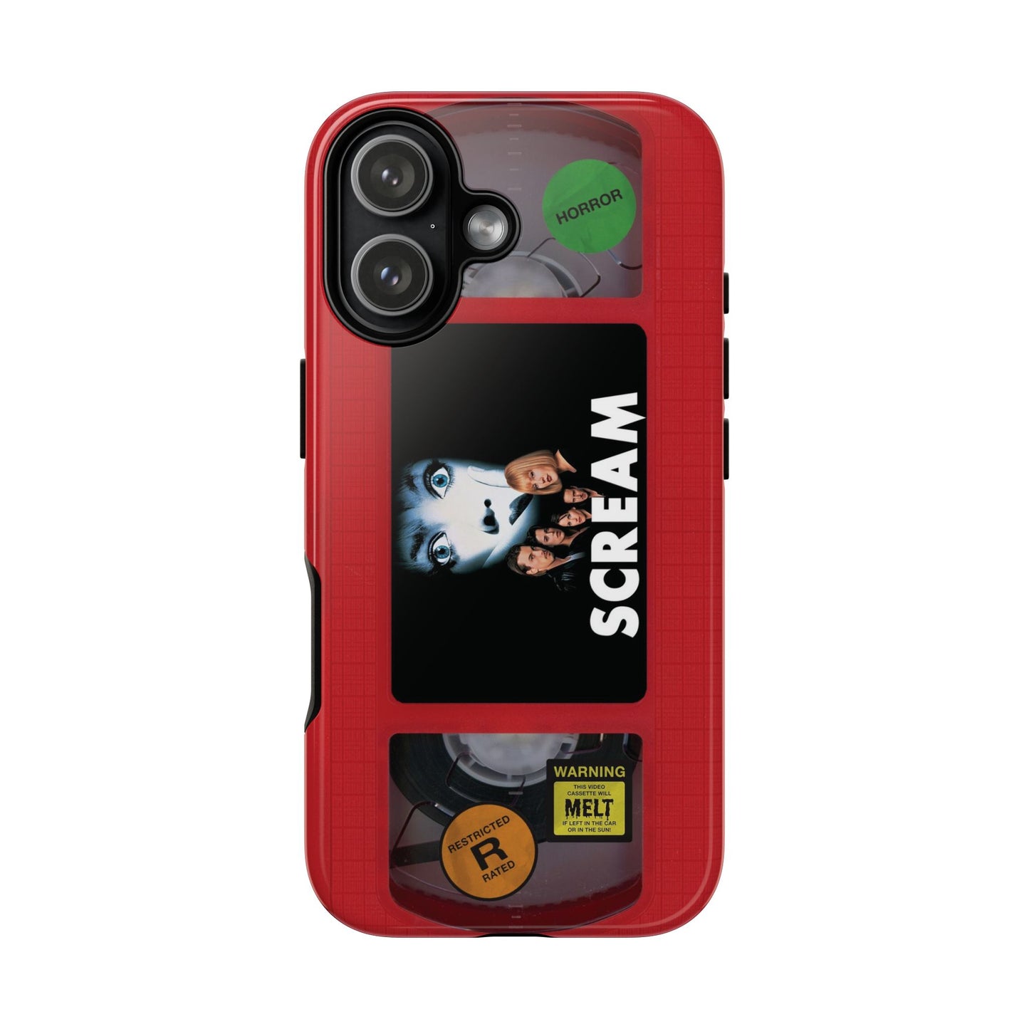 Scream Red Impact Resistant VHS Phone Case