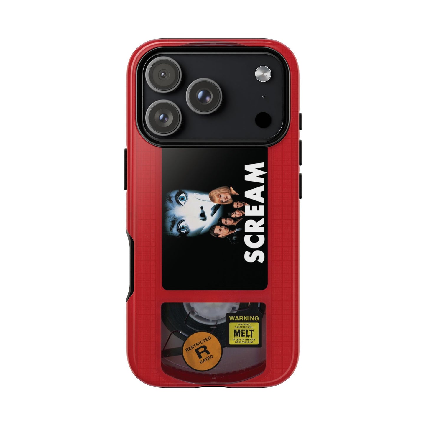 Scream Red Impact Resistant VHS Phone Case