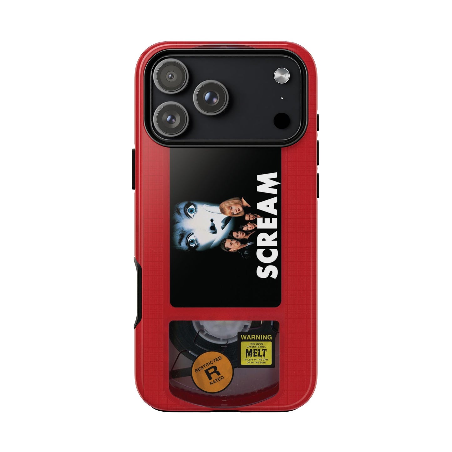 Scream Red Impact Resistant VHS Phone Case