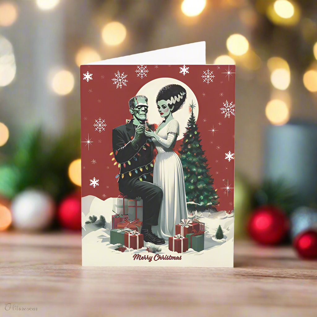 Frank and Bride Christmas Card Set