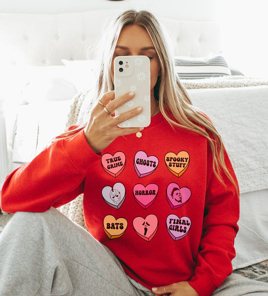 Valloween Conversation Hearts Sweatshirt