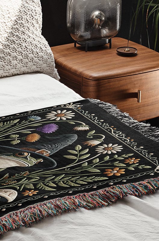 Wizard Frog Woven Blanket