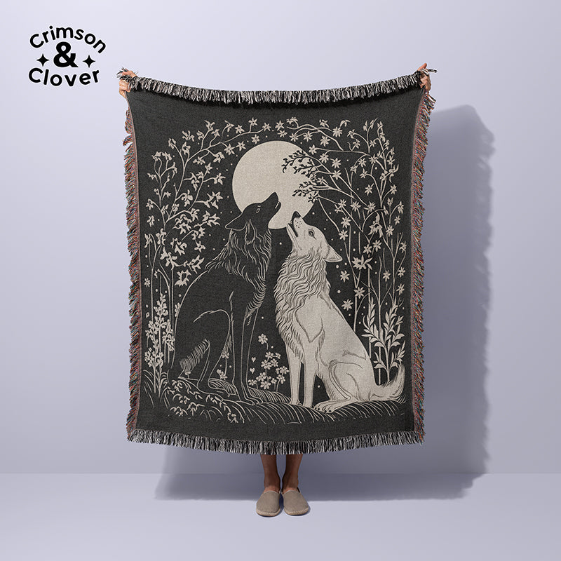Wolves Woven Blanket