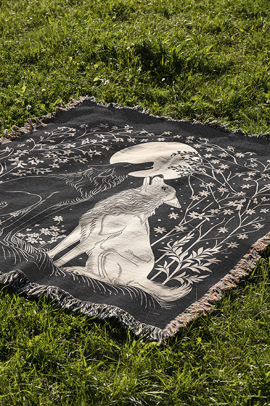 Wolves Woven Blanket