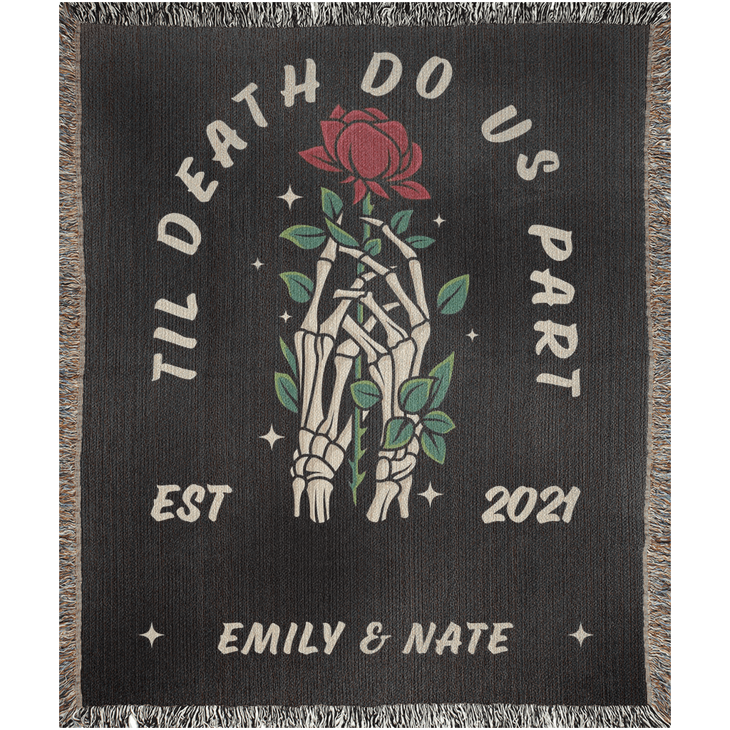 Til Death Do Us Part Woven Blanket