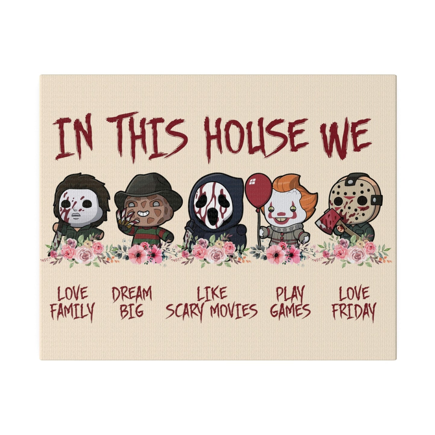 In this House Matte Canvas Wall Art