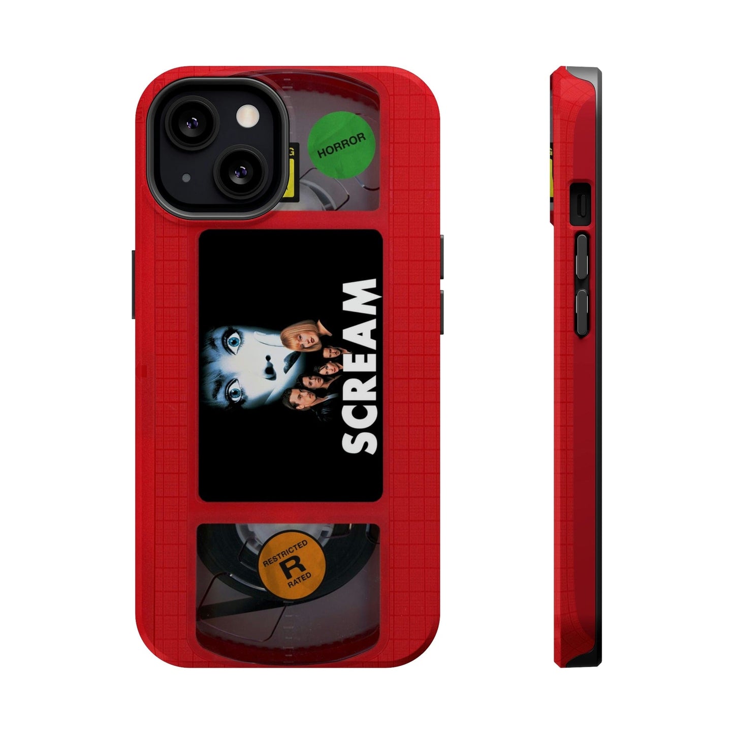 Scream Red MagSafe Impact Resistant VHS Phone Case