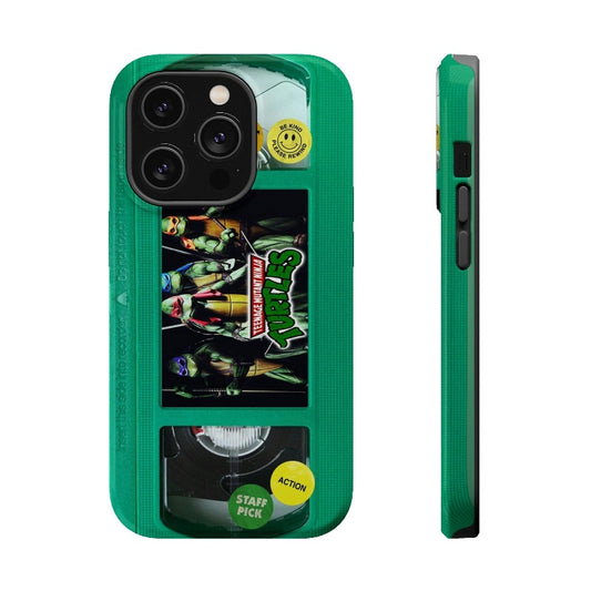 Teenage Turtles Green Edition MagSafe Impact Resistant VHS Phone Case