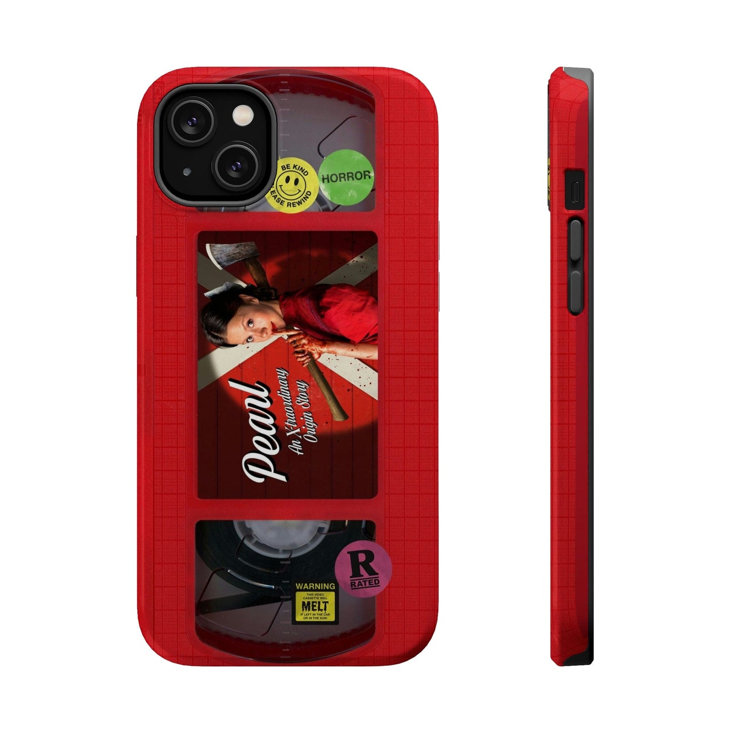 Pearl Red MagSafe Impact Resistant VHS Phone Case