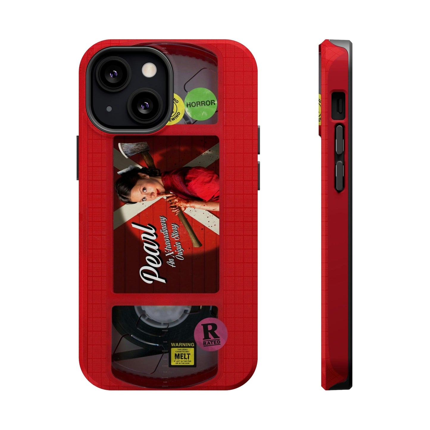 Pearl Red MagSafe Impact Resistant VHS Phone Case