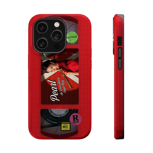 Pearl Red MagSafe Impact Resistant VHS Phone Case