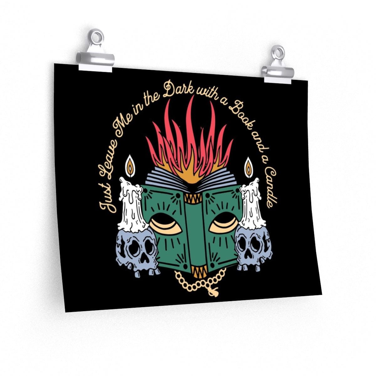 Book and a Candle Poster Print