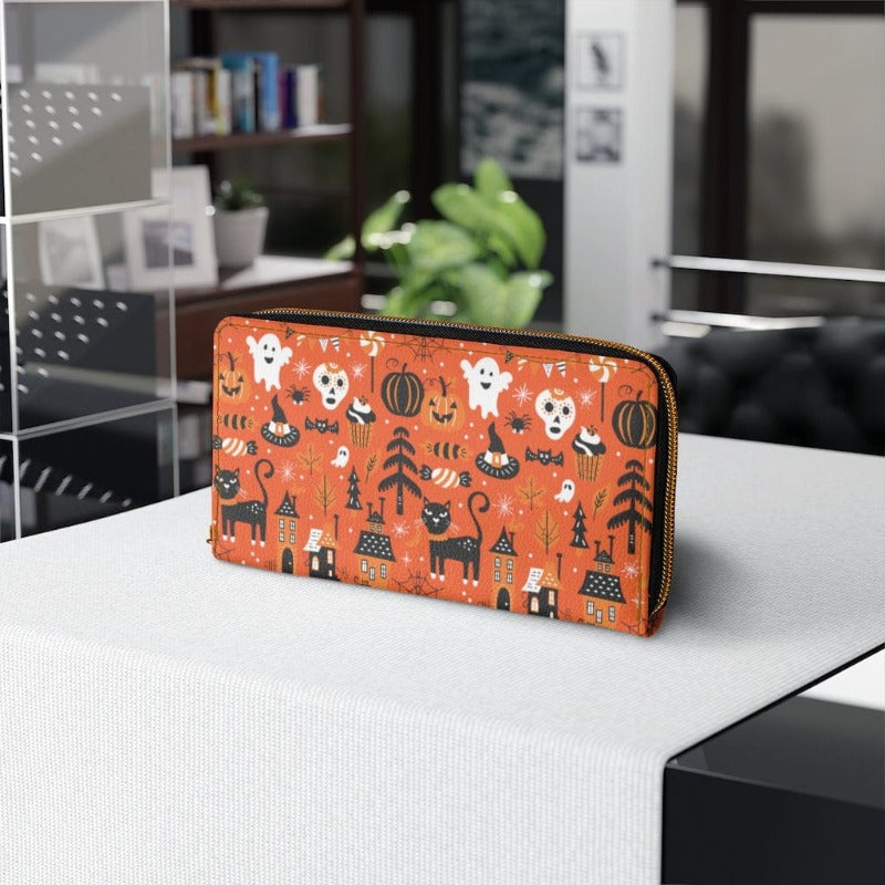 Spoopy Zippered Wallet
