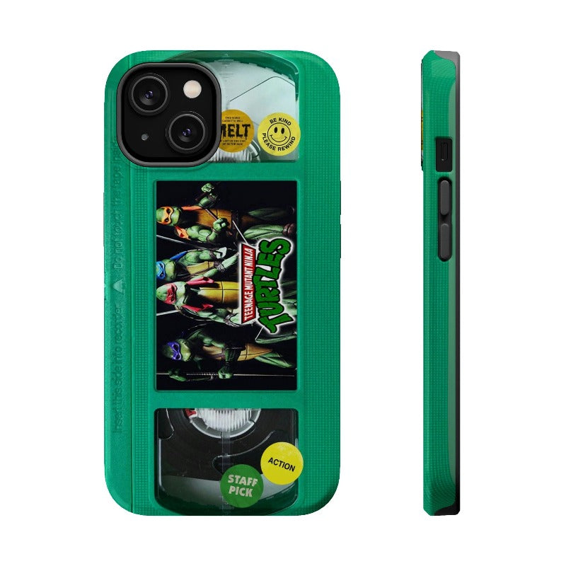 Teenage Turtles Green Edition MagSafe Impact Resistant VHS Phone Case