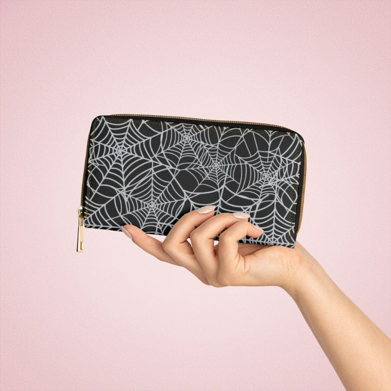 Spiderweb Zippered Wallet