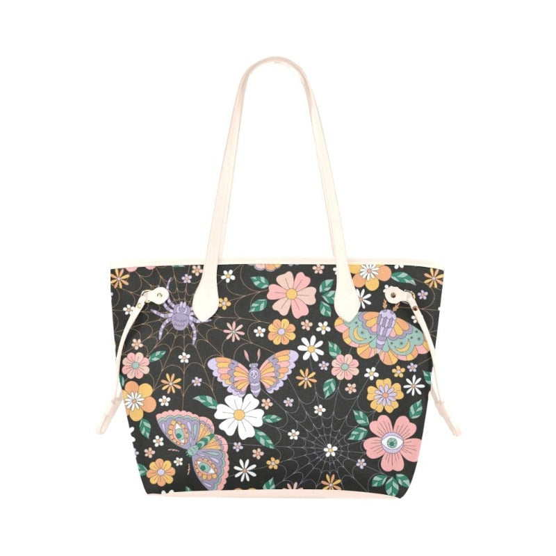 Psychedelic Spooky Canvas Tote Bag