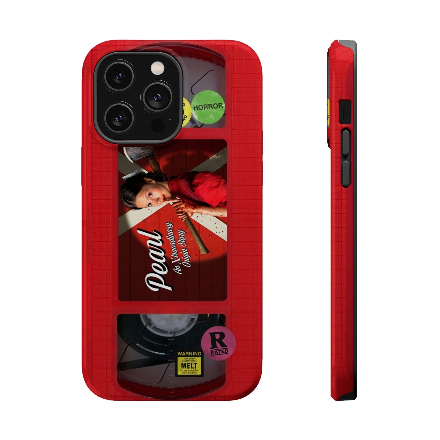 Pearl Red MagSafe Impact Resistant VHS Phone Case