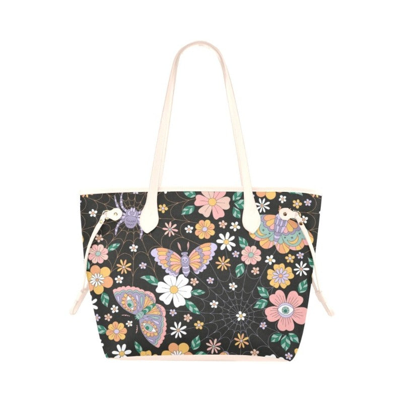 Psychedelic Spooky Canvas Tote Bag