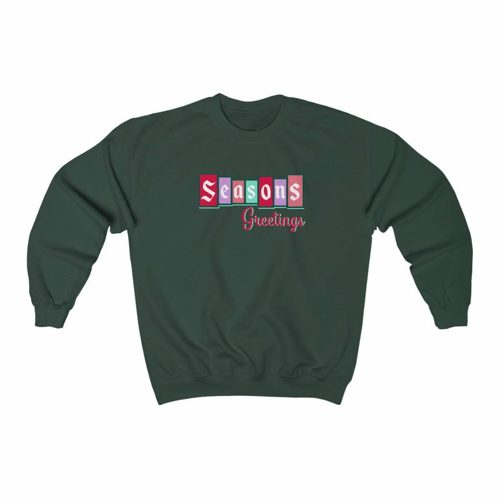 Retro Season's Greetings Magic Castle Crewneck Sweatshirt