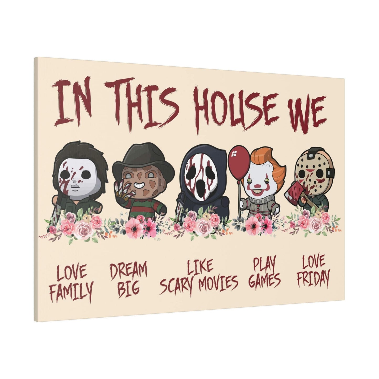 In this House Matte Canvas Wall Art