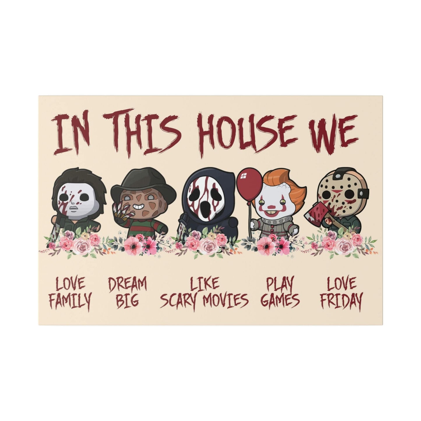 In this House Matte Canvas Wall Art