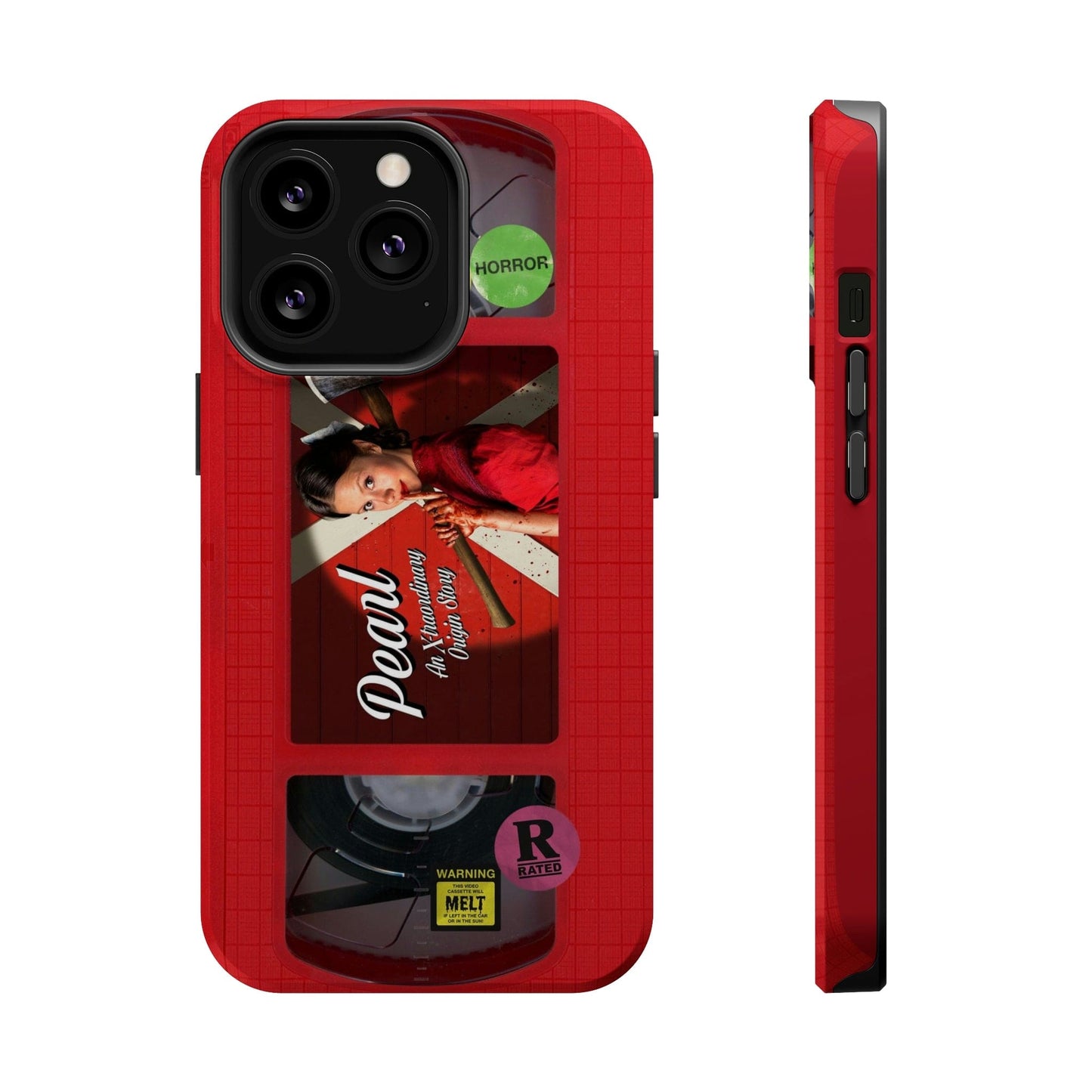 Pearl Red MagSafe Impact Resistant VHS Phone Case