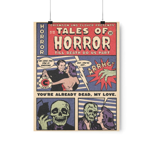 Horror Comic Poster Print