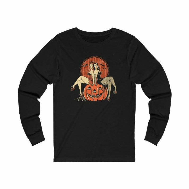 Pumpkin Pin-Ups Long Sleeve Tee