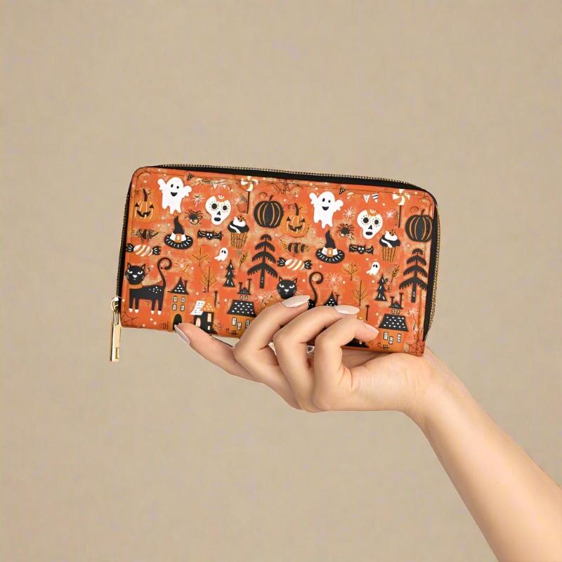 Spoopy Zippered Wallet