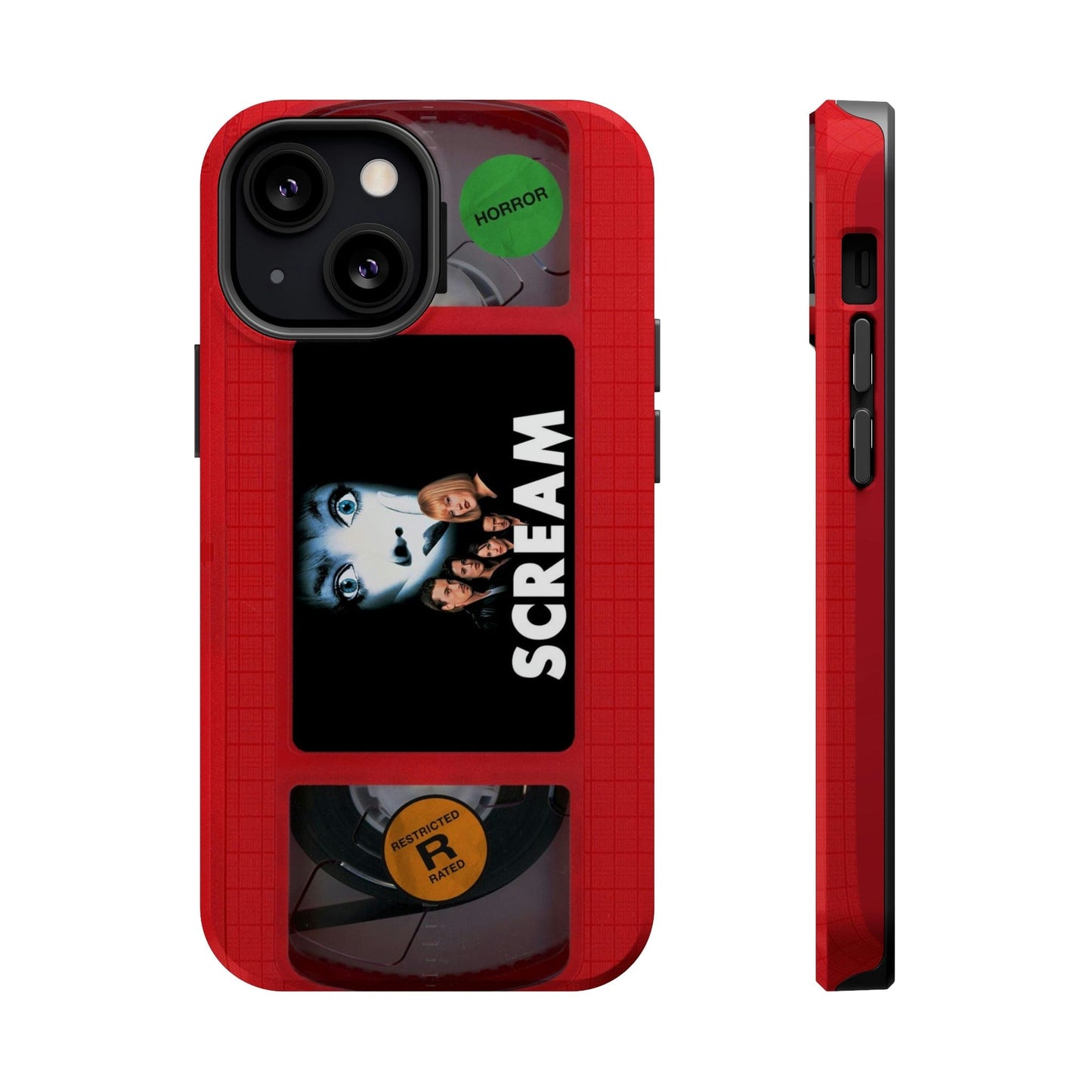 Scream Red MagSafe Impact Resistant VHS Phone Case