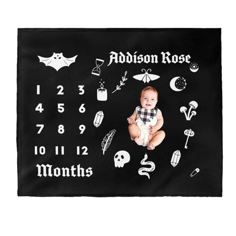 Custom best sale milestone blanket