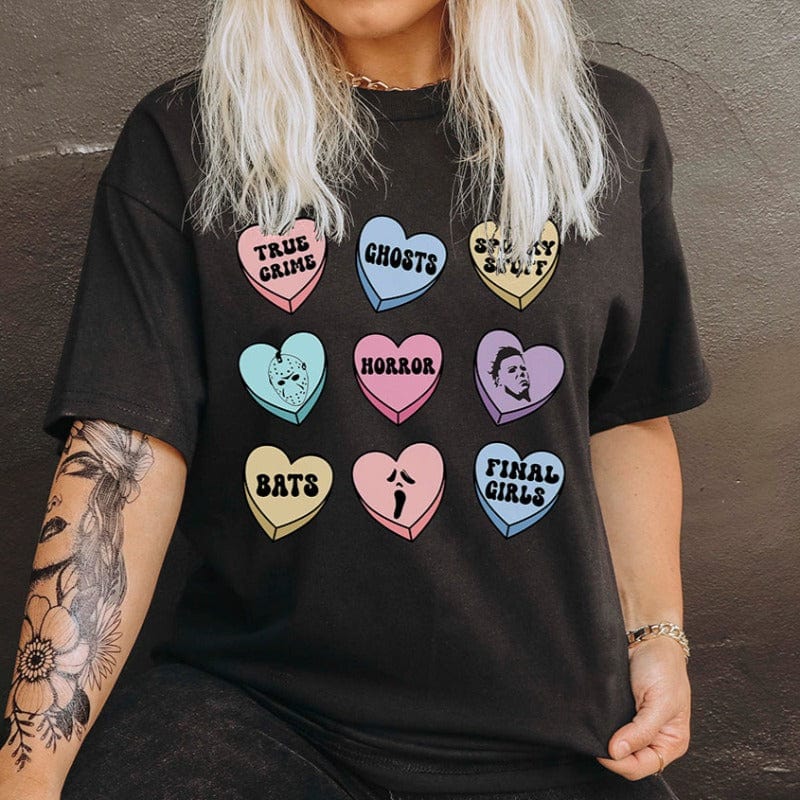 Valloween Conversation Hearts Tee