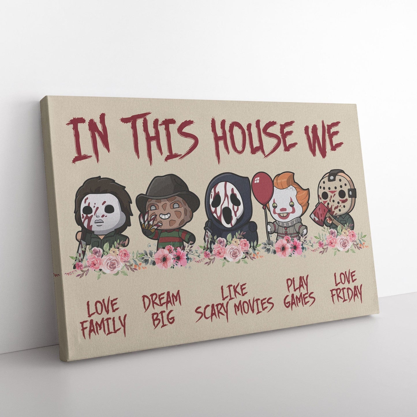 In this House Matte Canvas Wall Art