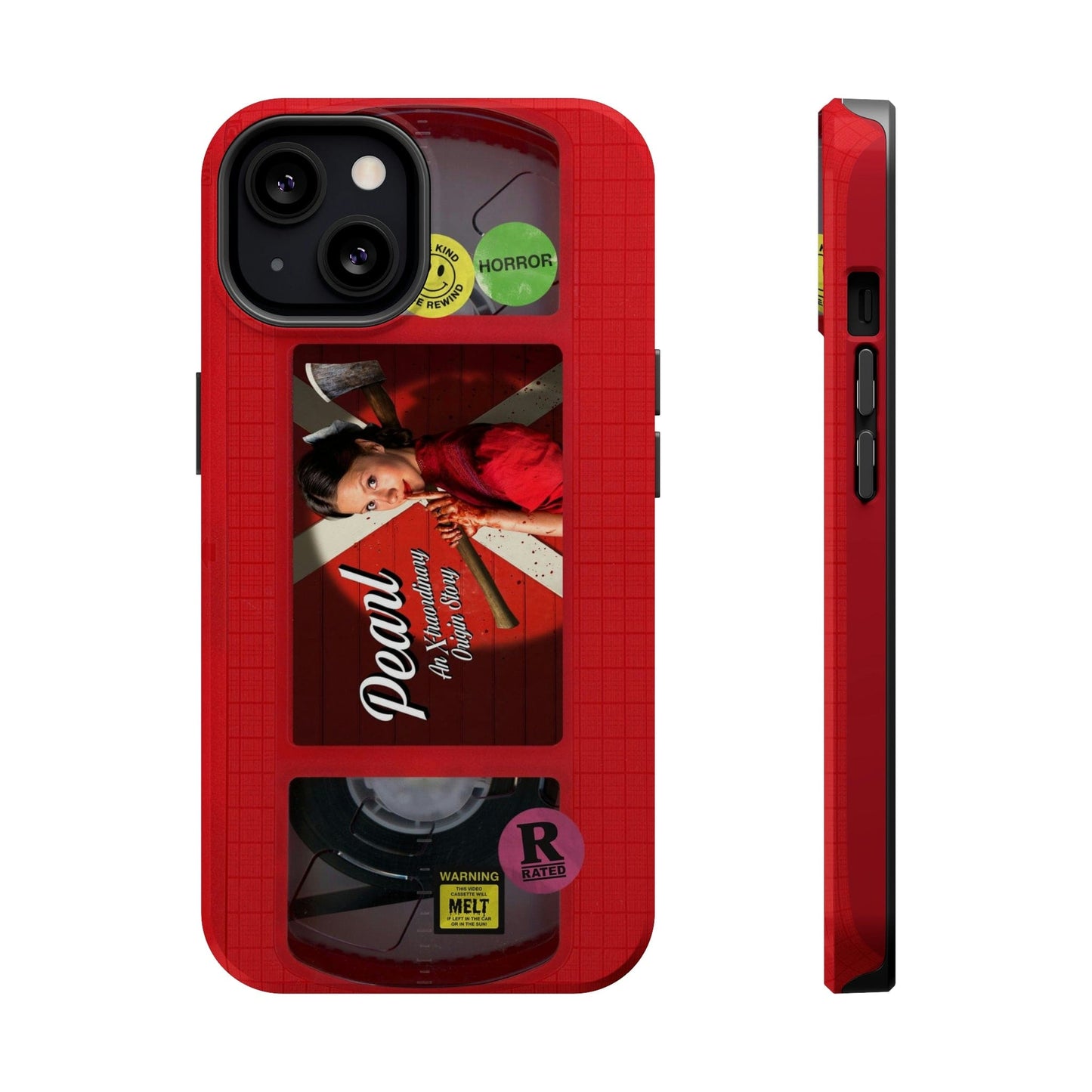 Pearl Red MagSafe Impact Resistant VHS Phone Case