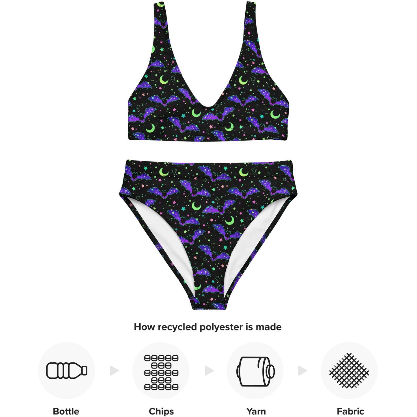 Luna Bats High-waisted bikini