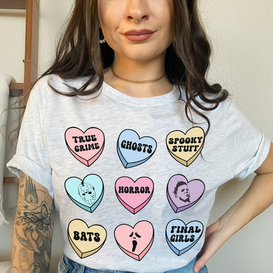 Valloween Conversation Hearts Tee