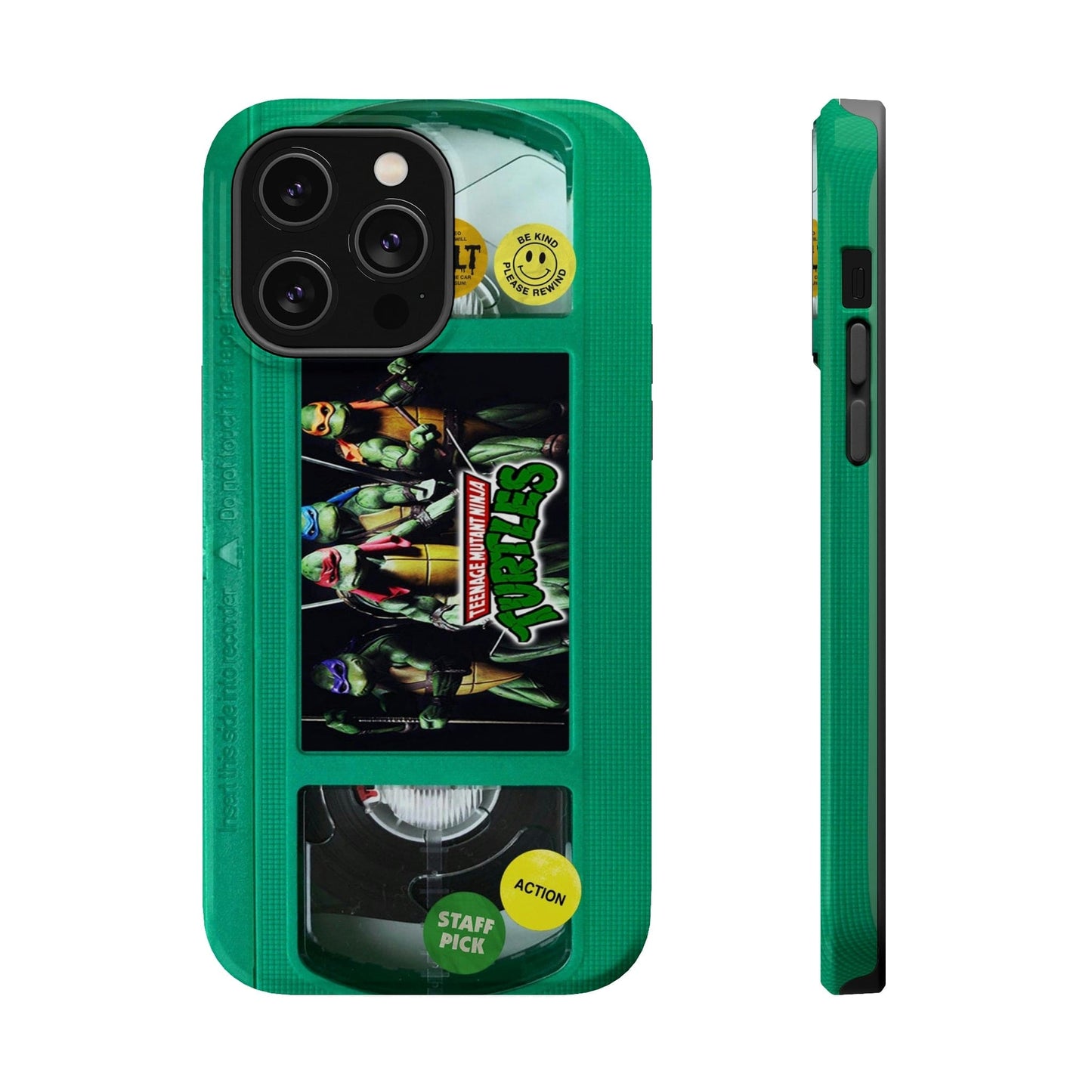 Teenage Turtles Green Edition MagSafe Impact Resistant VHS Phone Case