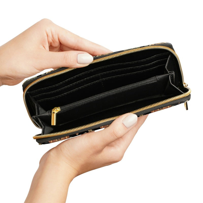 Moth Print Vegan Wallet