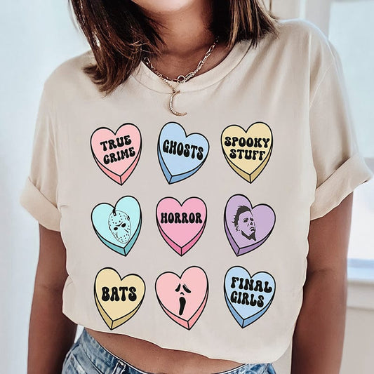 Valloween Conversation Hearts Tee