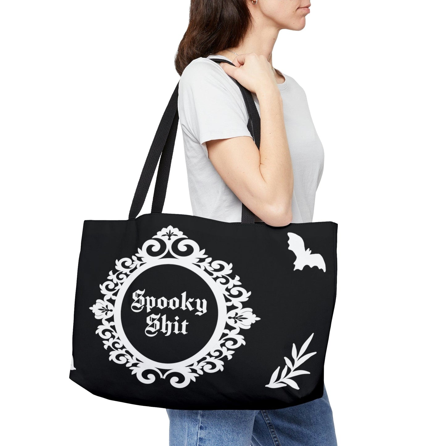 Spooky Shit Victorian Weekender Tote Bag