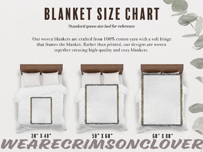 Ghost Couple Personalized Woven Blanket