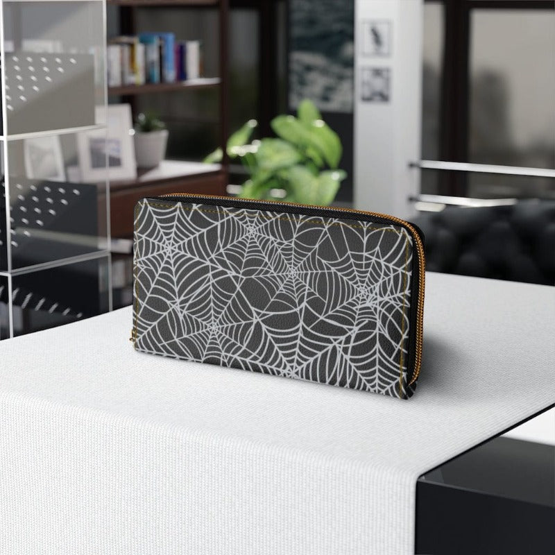 Spiderweb Zippered Wallet