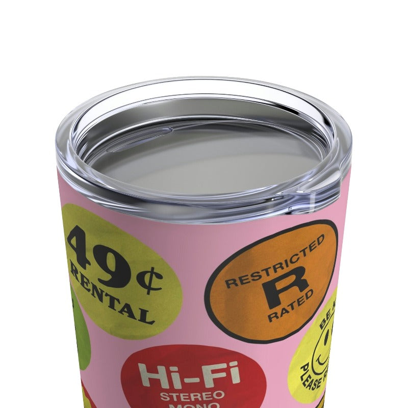 VHS Love 20oz Tumbler in Pink