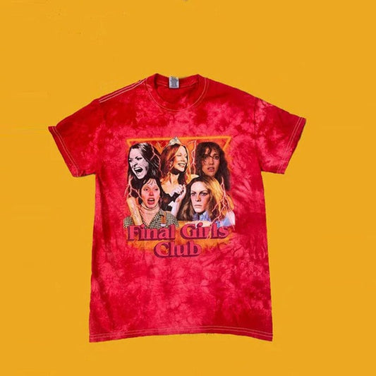 Final Girls Club Red Tie Dye Tee