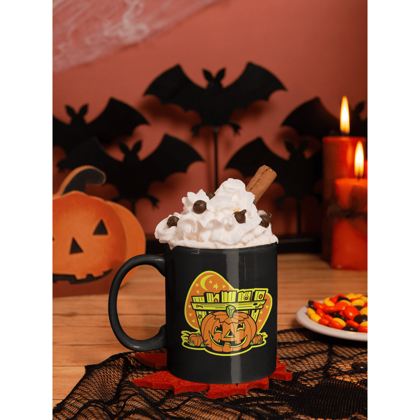 Vintage Halloween Black mug