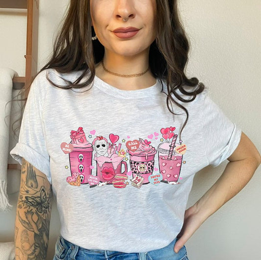 Horror Pink Coffee Tee